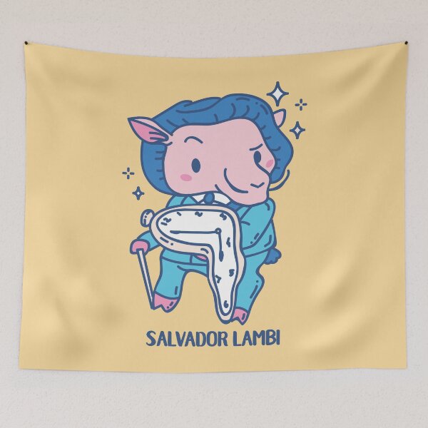 Item preview, Salvador Lambi Funny Animal pun  designed and sold by SPIRIMAL.