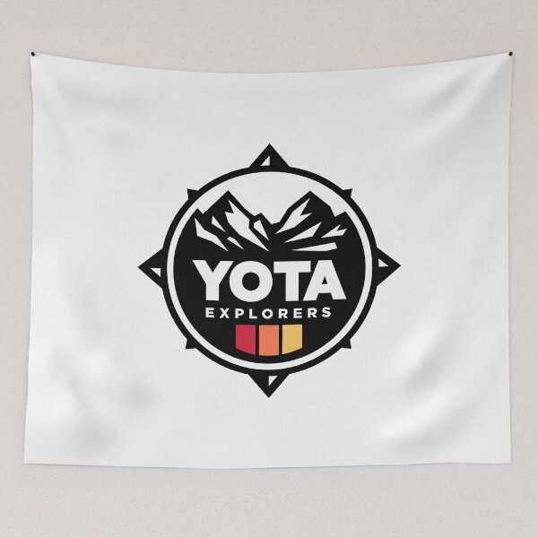Artikelvorschau, Yota Explorers Kompass Toyota Vintage Racing Stripes Mountains Offroad entworfen und verkauft von sticker-stacker.