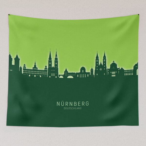 Item preview, Nürnberg Germany Skyline designed and sold by ArtPrints.