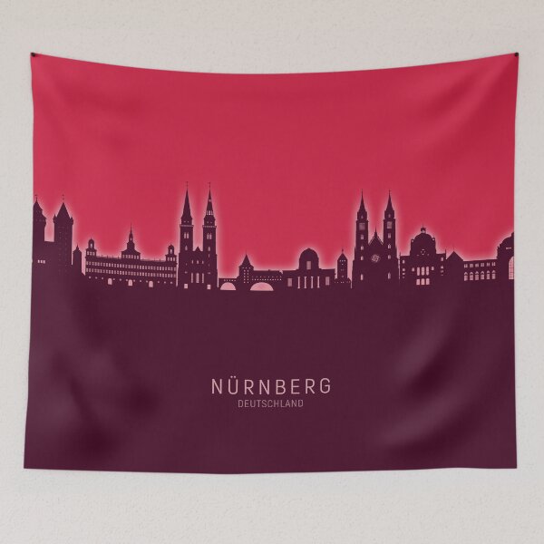 Item preview, Nürnberg Germany Skyline designed and sold by ArtPrints.