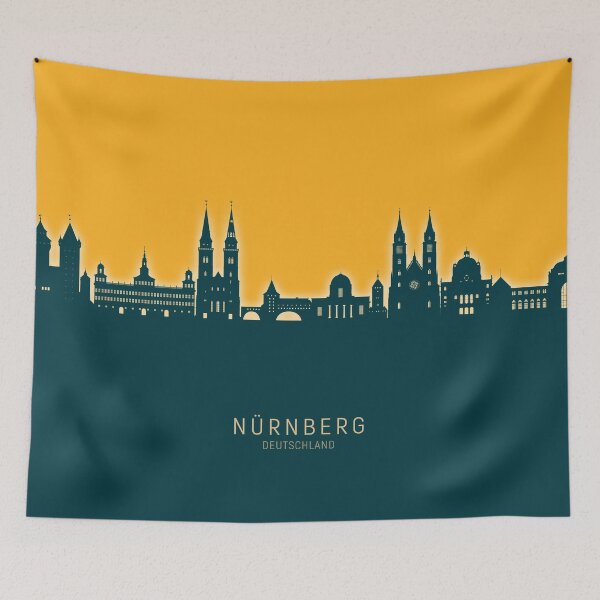 Item preview, Nürnberg Germany Skyline designed and sold by ArtPrints.