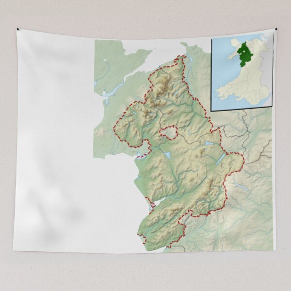 Item preview, Map of Snowdonia national park designed and sold by simplysassy.