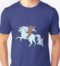 Faultier Reiten Einhorn Slim Fit T-Shirt