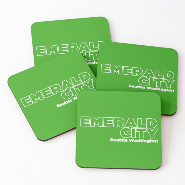 Item preview, CITY NICKNAMES - EMERALD CITY - SEATTLE WASHINGTON designed and sold by WOOFANG.