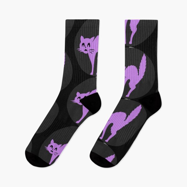 Item preview, Black and purple cute cat and kitty sticker designed and sold by Avani Creation.