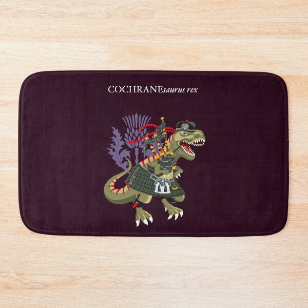 Item preview, Clanosaurus Rex: COCHRANEsauras rex Cochrane Family Tartan designed and sold by Lisa Rotenberg.