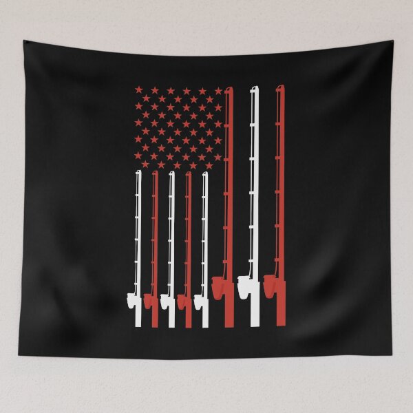 Item preview, Fishing rod American Flag designed and sold by Apoorv Choudhary.