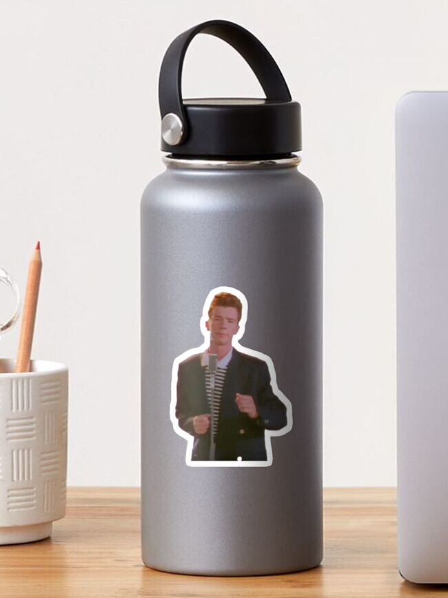 Thumbnail 1 of 3, Sticker, rickroll designed and sold by panmlg.