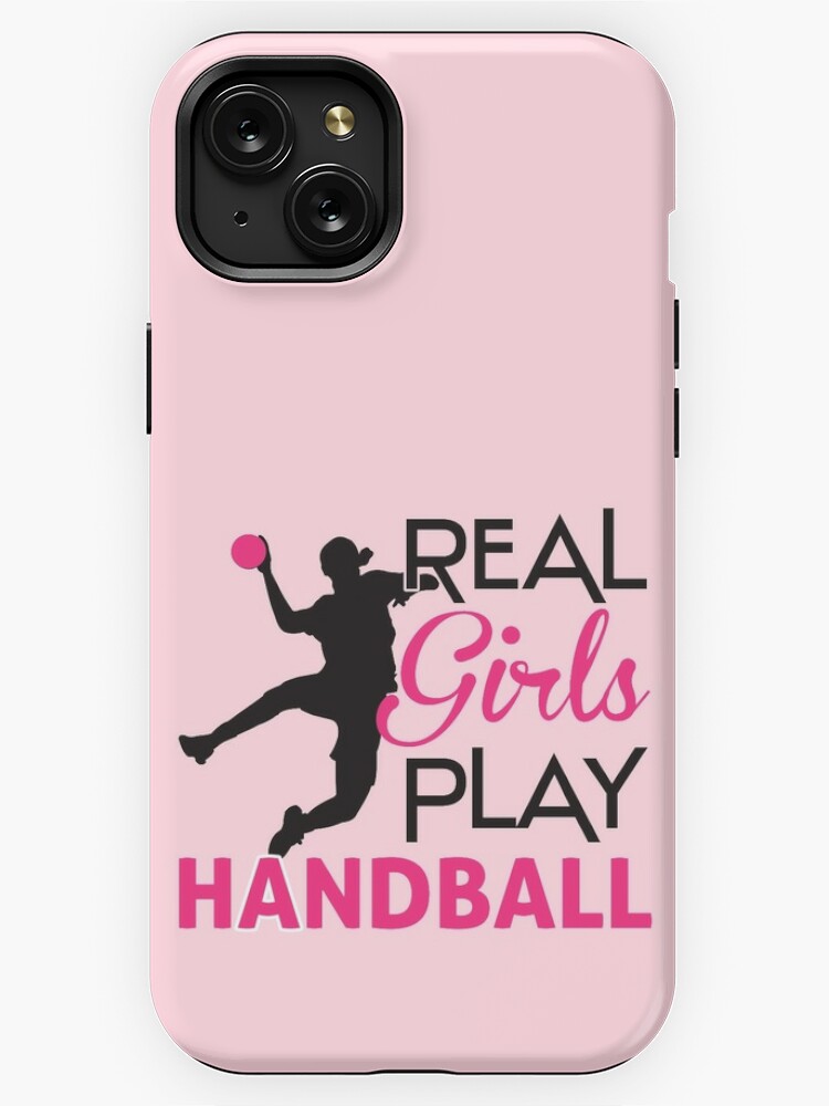 Handball Girl Colorful Watercolor Silhouette | iPhone Case