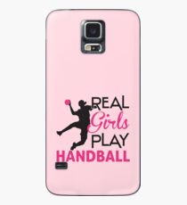 Funda/vinilo para Samsung Galaxy Chica real juega balonmano