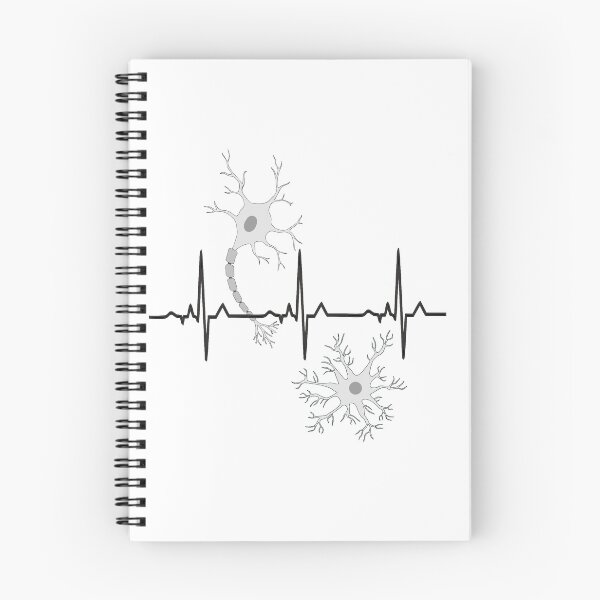 Item preview, EKG Neuron Neuroscience lover - black designed and sold by RosArt100.