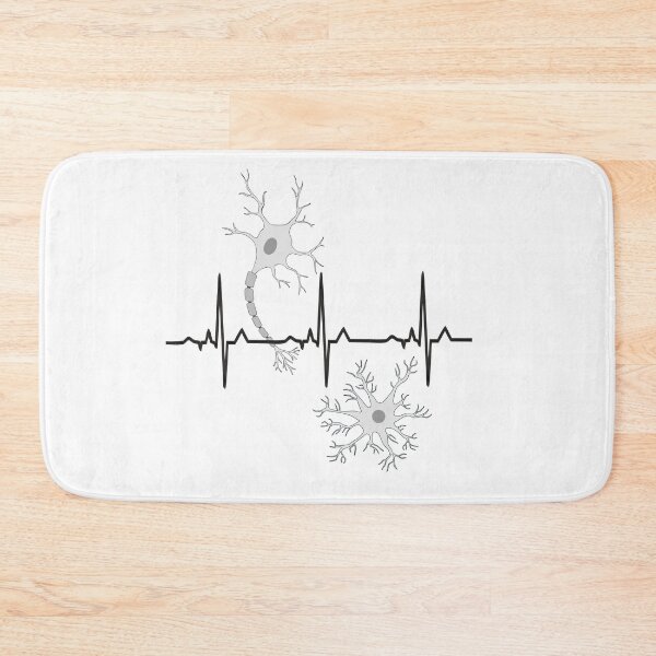 Item preview, EKG Neuron Neuroscience lover - black designed and sold by RosArt100.