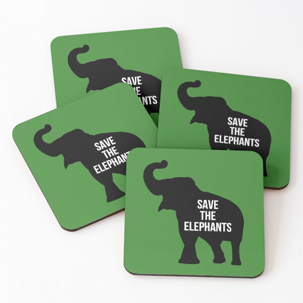 Item preview, Save The Elephants designed and sold by RevolutionInPaint.