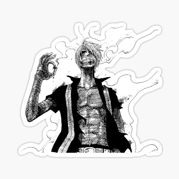 El sacrificio de Sanji Pegatina