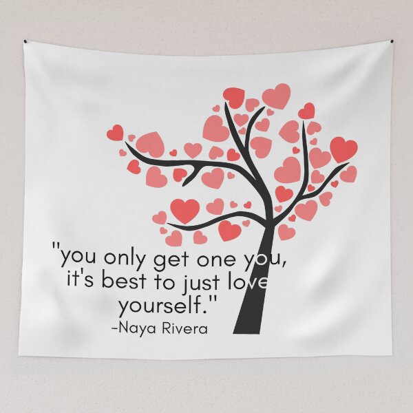 Item preview, Naya Rivera Quote - Love Yourself, Self Love designed and sold by Amovar.