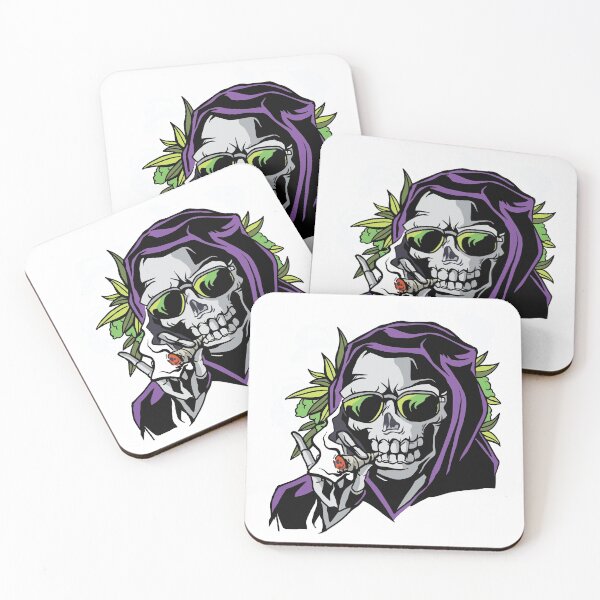 Item preview, Skeleton Smoking Marijuana  designed and sold by TRIBExSPACE.