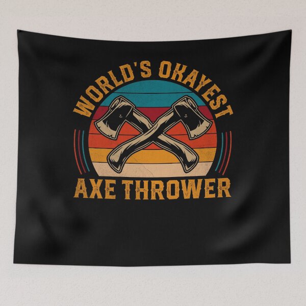 Item preview, Axe Throwing - World's Okayest Axe Thrower designed and sold by LipiShop.