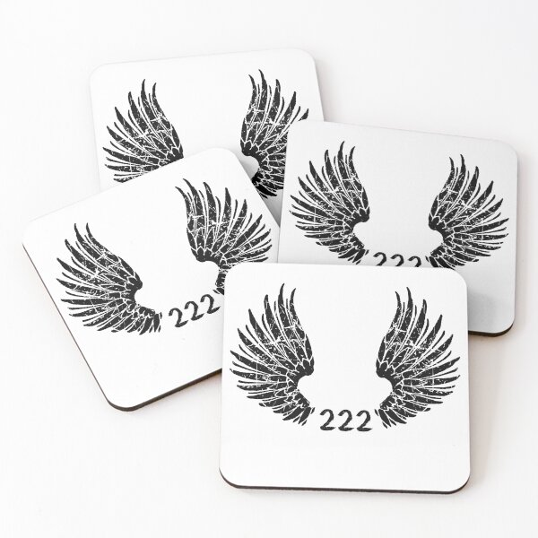 Item preview, 222 angel number black gift designed and sold by alfa-rouk.