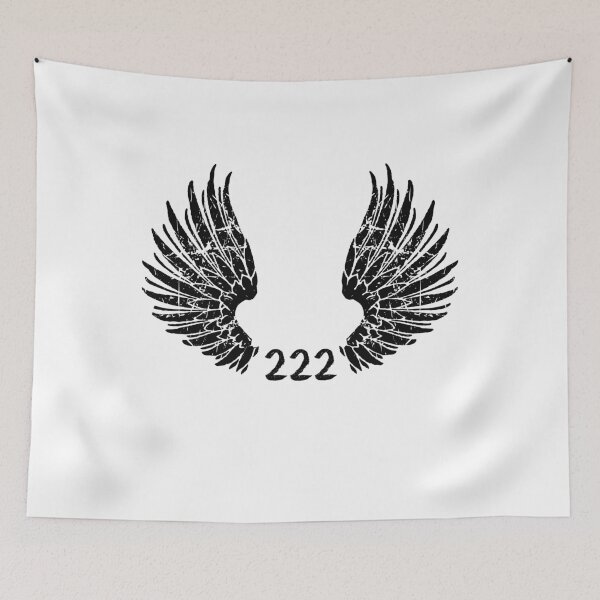 Item preview, 222 angel number black gift designed and sold by alfa-rouk.