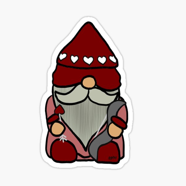 February Gnome Sticker