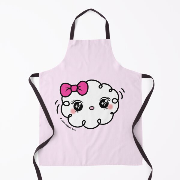 Item preview, cute kawaii cloud with pink ribbon and big bing bing eyes designed and sold by princessmi-com.