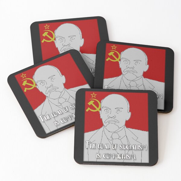 Item preview, Lenin Quote "The Goal Of Socialism Is Communism" designed and sold by RevolutionInPaint.