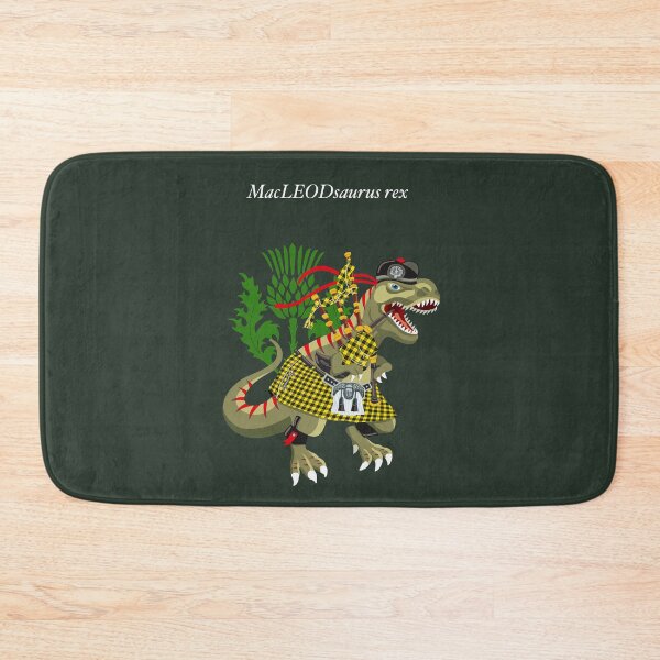 Item preview, Clanosaurus Rex: MacLEODsaurus rex MacLeod McLeod Family Tartan designed and sold by Lisa Rotenberg.