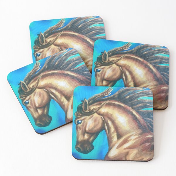 Item preview, Wild Golden Horse Painting designed and sold by Lady-Lilac.