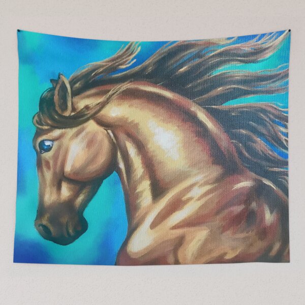 Item preview, Wild Golden Horse Painting designed and sold by Lady-Lilac.