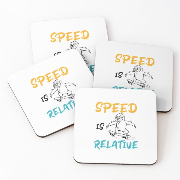 Item preview, Speed is Relative - Cute Sloth Riding a Skateboard designed and sold by ALYODESIGN.