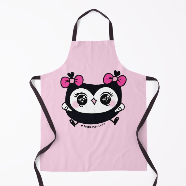 Item preview, cute kawaii owl with pink ribbon and big bing bing eyes designed and sold by princessmi-com.