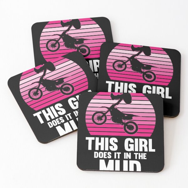Item preview, This Girl Does it in the Mud Vintage Motocross Dirt Bike  designed and sold by Rzelemenz.