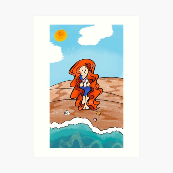 On the shore Art Print