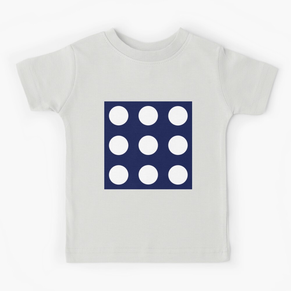 Navy Blue White Polka Dots Polka Dots Graphic T-Shirt | Redbubble