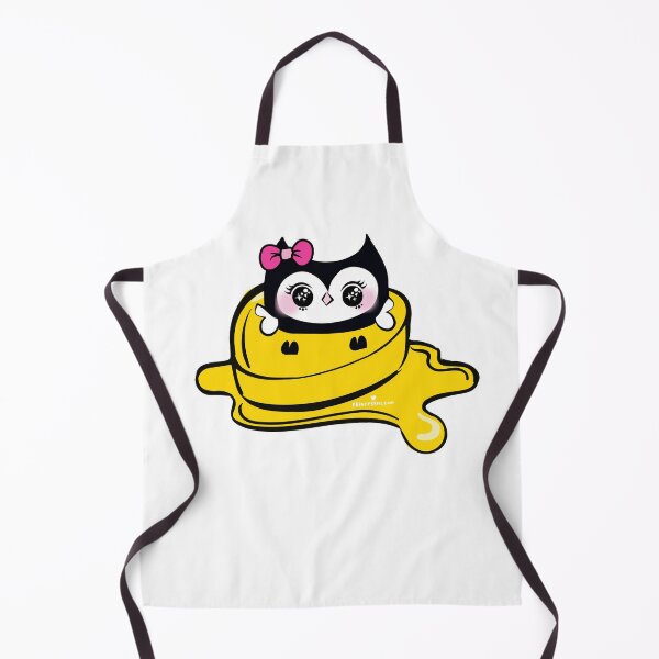 Item preview, owl in the butter, cute kawaii owl art designed and sold by princessmi-com.