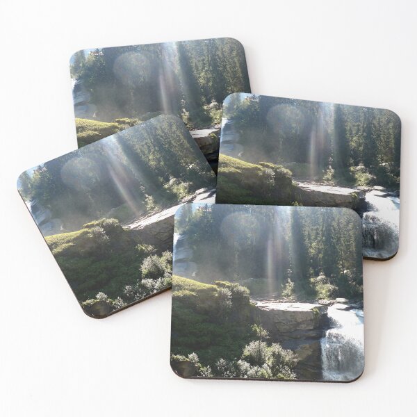 Item preview, Waterfall with sun rays designed and sold by SofiaDom.