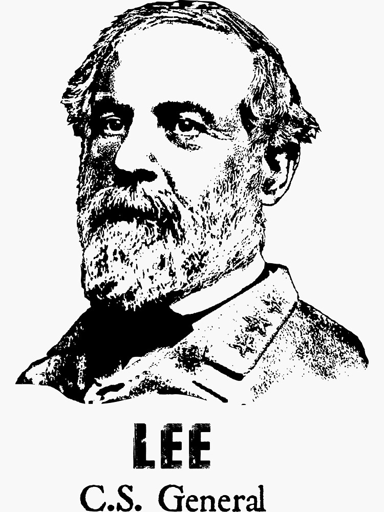 "General Robert E. Lee Che Style" Sticker for Sale by twHistory Redbubble