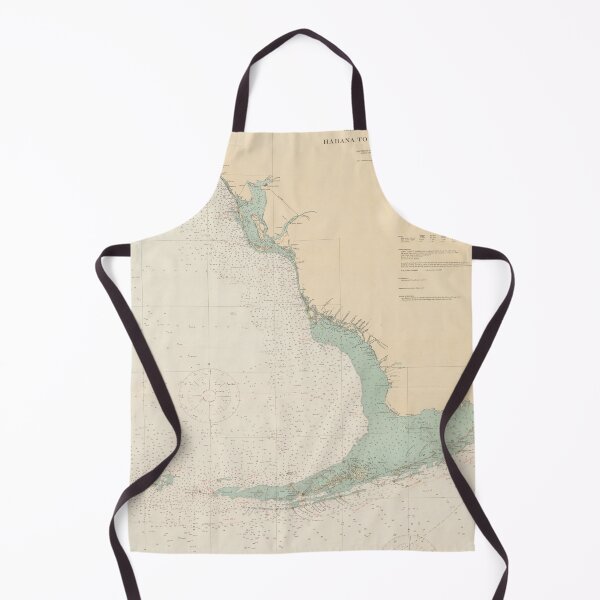 Item preview, Old Florida & Cuban Coast Map (1923) Vintage Tampa Bay to Havana Chart designed and sold by BravuraMedia.