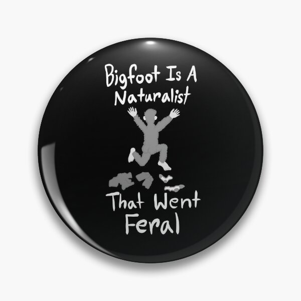 Item preview, Bigfoot Feral Naturalist - white & black background designed and sold by EcoElsa.