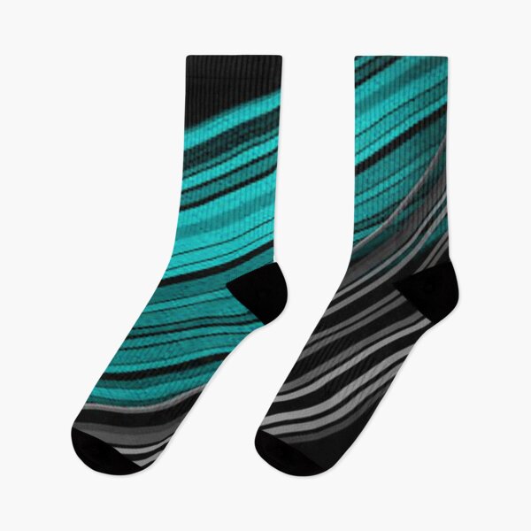 Item preview, Aqua & silver lines abstract art designed and sold by NexusArts.