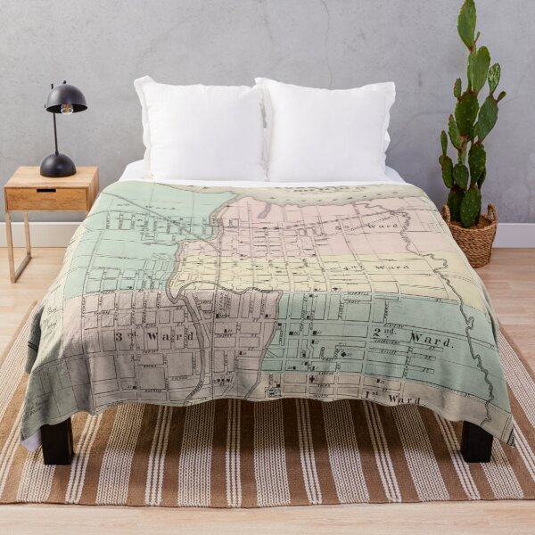 Item preview, Old Fond Du Lac WI (1878) Vintage Wisconsin City & Street Atlas designed and sold by BravuraMedia.