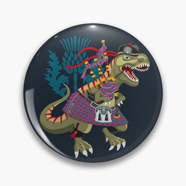 Item preview, Clanosaurus Rex LINDSAYsaurus rex Lindsay Family Tartan designed and sold by Lisa Rotenberg.