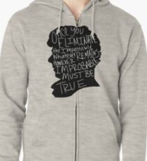 Sudadera con capucha y cremallera Imposible