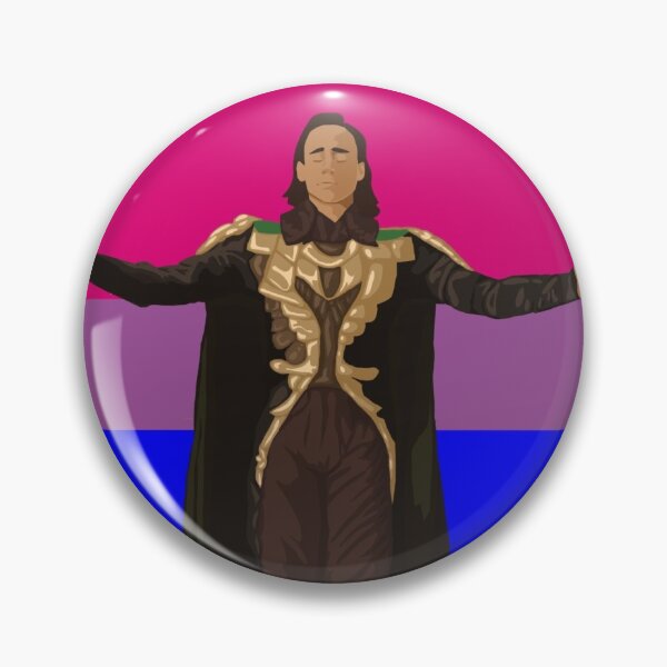 Item preview, Loki With Bisexual Flag designed and sold by PatheticLittleAccidents.