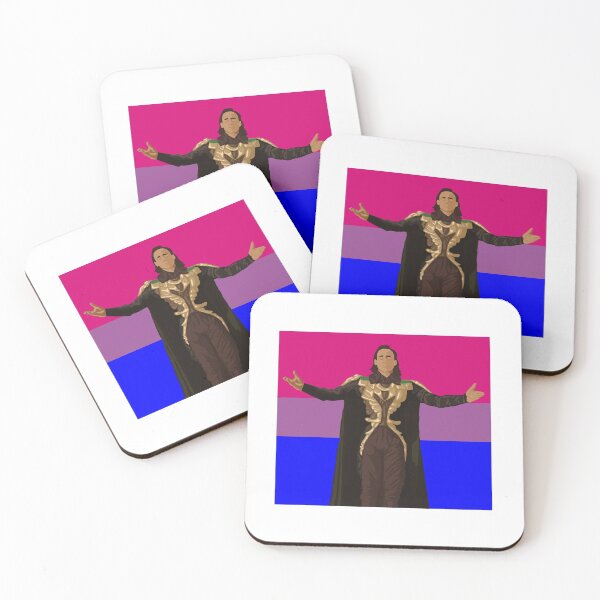Item preview, Loki With Bisexual Flag designed and sold by PatheticLittleAccidents.