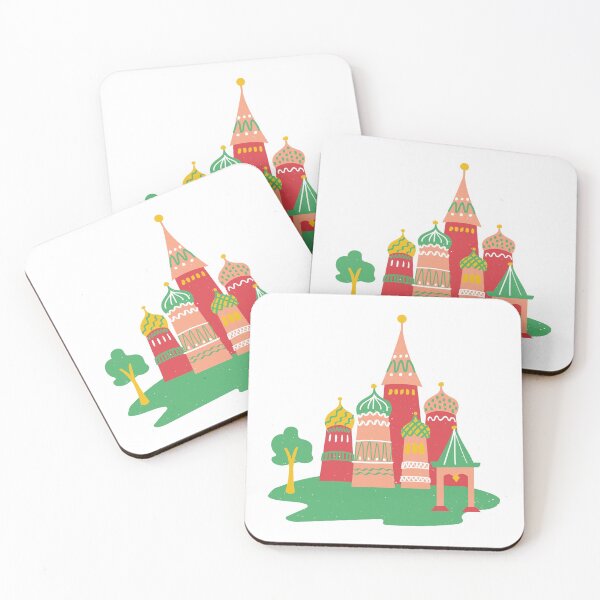 Item preview, Colorful Hand-Drawn Red Square Moscow Russia World Landmark designed and sold by MIDDLX.