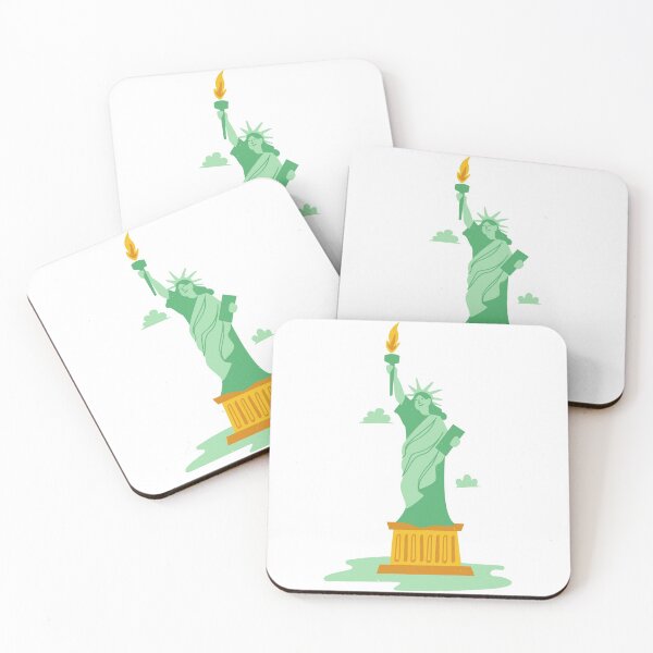 Item preview, Colorful Hand-Drawn Statue of Liberty United States of America World Landmark designed and sold by MIDDLX.