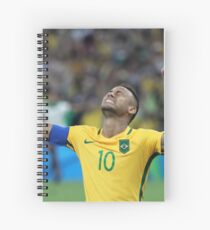 Cuaderno de espiral Neymar GOLD Olympics Rio 2016 (Con antecedentes)