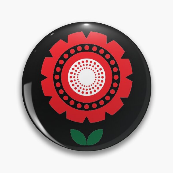 Item preview, Blommor {Flower power on black designed and sold by Yellow-Studio.