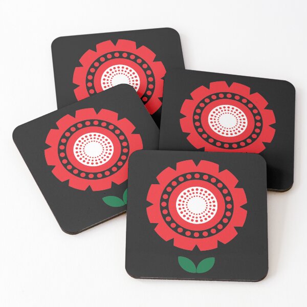 Item preview, Blommor {Flower power on black designed and sold by Yellow-Studio.